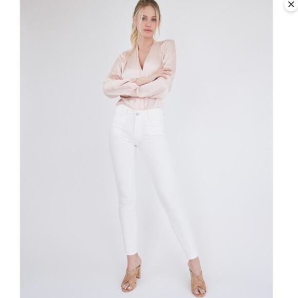 PAIGE Horton Ankle Joxxi Pockets Light Ecru NWT - Picture 1 of 8